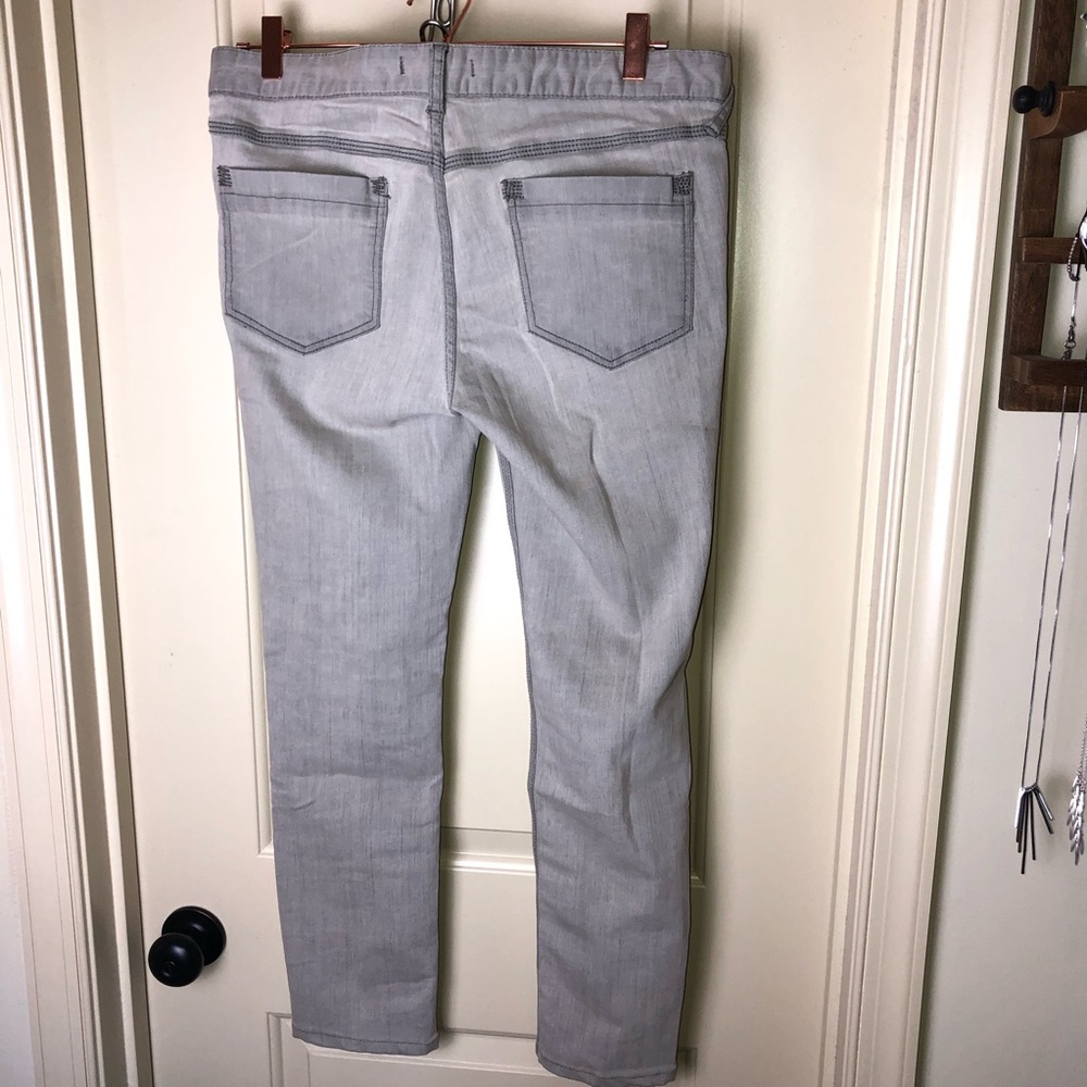 FREE PEOPLE UO Light grey skinny ankle jeans Sz 31 - Picture 3 of 9